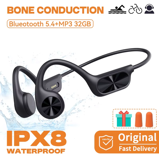 Bone Conduction Wireless Headphone IPX8 Waterproof Swimming Headset Bluetooth 5.