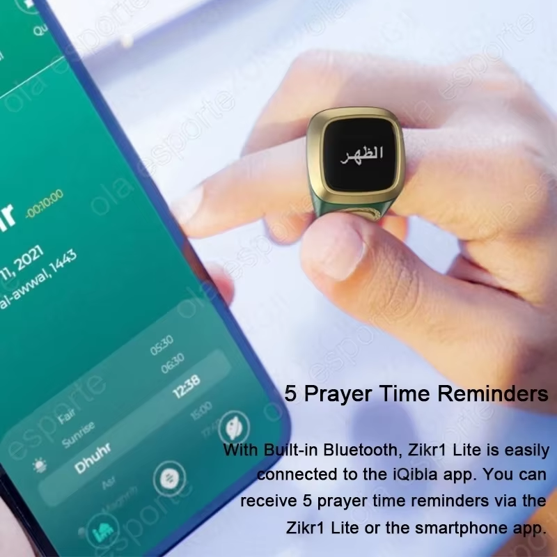 Iqibla Zikr1 Lite Tasbeeh Smart Counter Counter for Muslims Prayer Time Vibratio