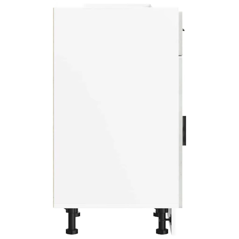 Porto Concrete Grey Engineered Wood Kitchen Base Cabinet - Stylish & Durable Sto