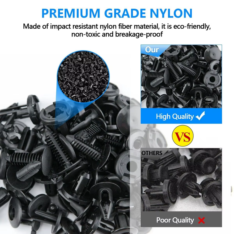 1000Pcs Screw Fit Rivet Trim Clips Panel Bumper Wheel Arch Lining Door for Ford