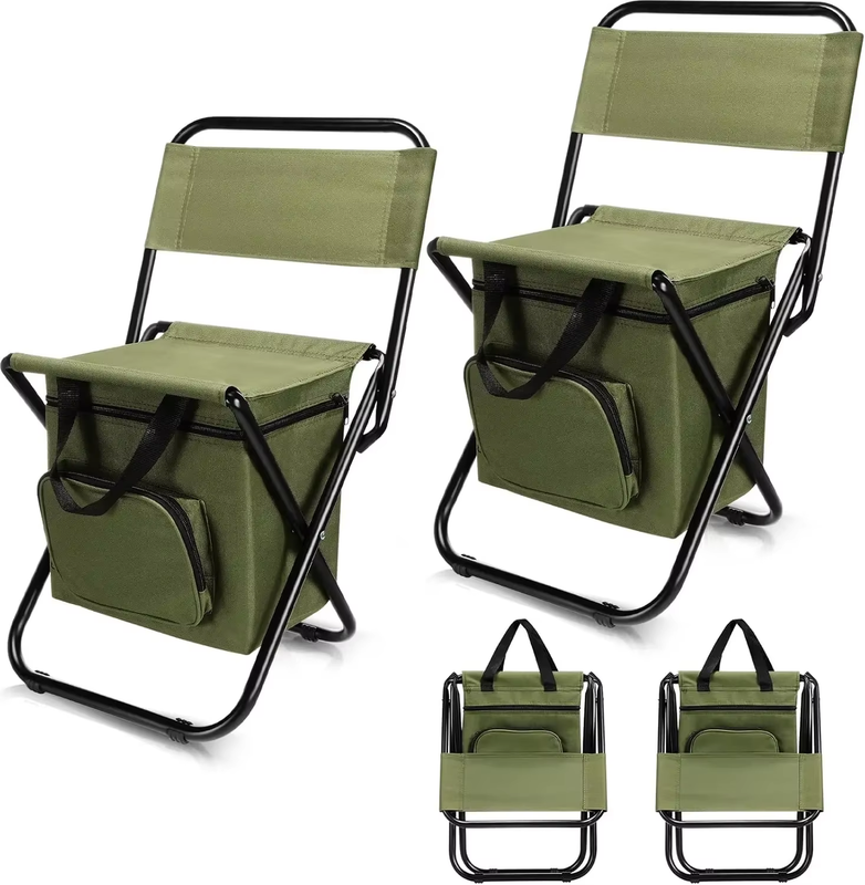 Fishing Stool Detachable Portable Folding Chair Beach Camping Chair with Cooler