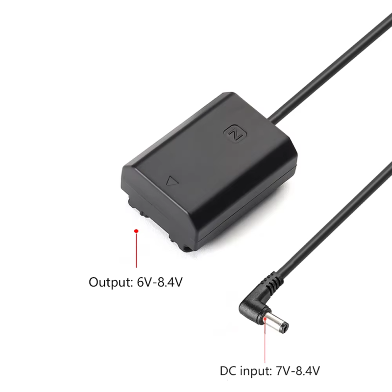 NP-FZ100 NPFZ100 Dummy Battery Fully Decoded DC Coupler for Sony ILCE-9 Alpha A9