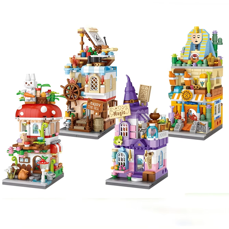 Get Your Own Mushroom House Building Blocks & Magic Room Toy Bricks Cute Gift fo