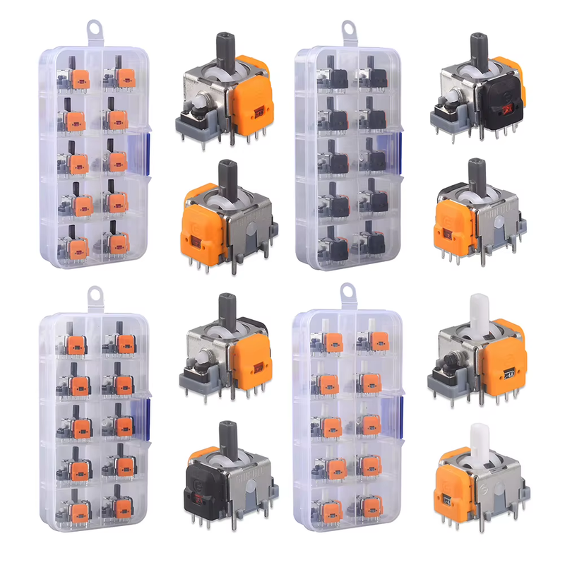 10Pcs 3D Hall Effect Joystick High Precision No Drifting Thumbsticks Module Repa