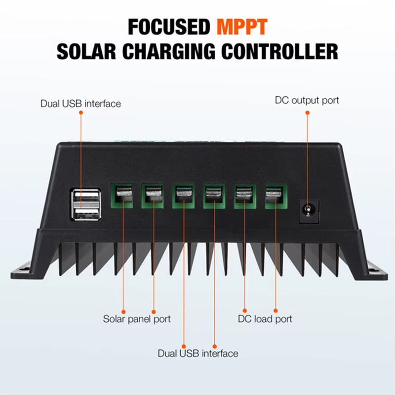 100A MPPT Solar Charge Controller Intelligent Regulator LCD Display Auto Solar C
