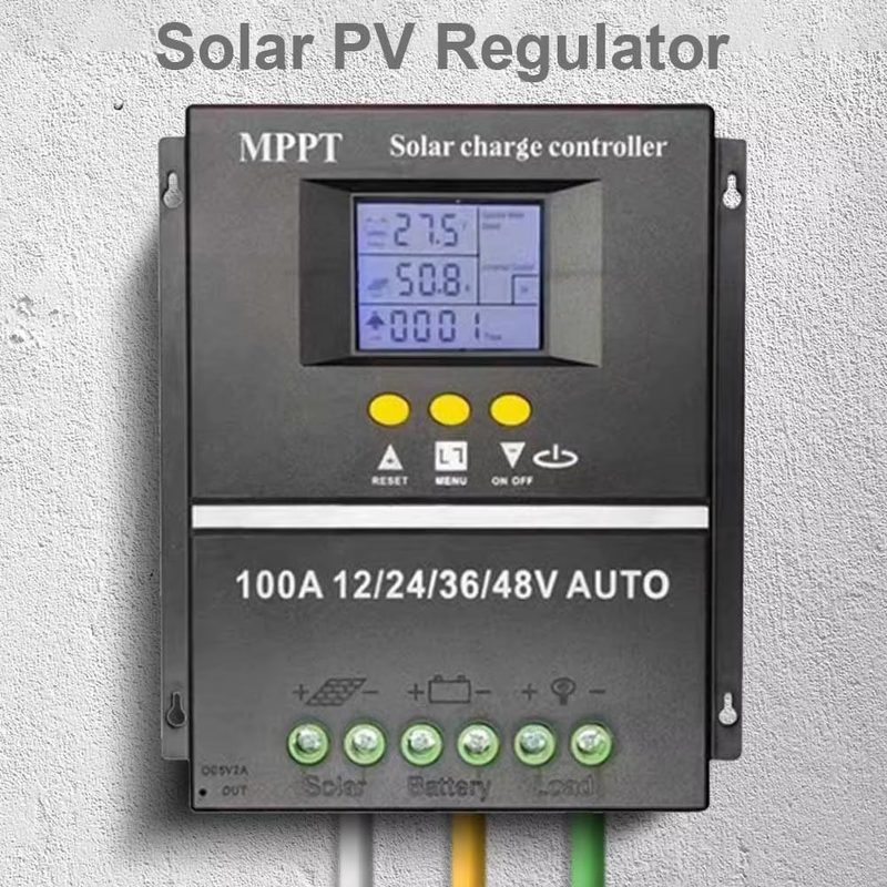100A MPPT Solar Charge Controller Intelligent Regulator LCD Display Auto Solar C