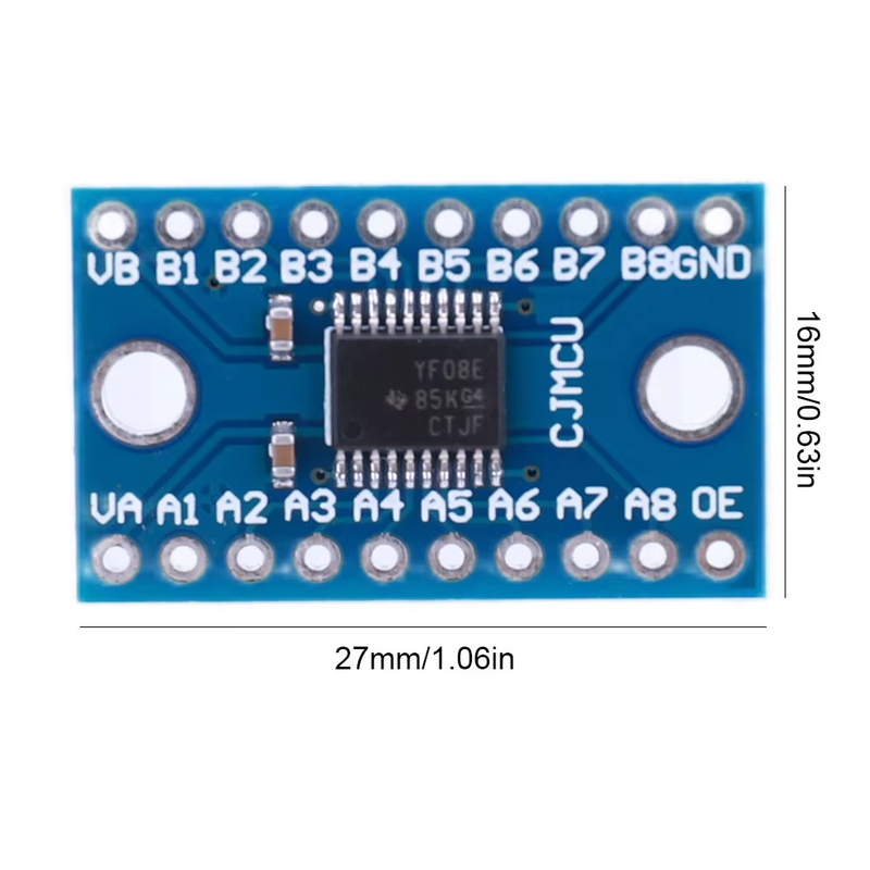 TXS0108E TTL Bi-Directional Mutual Converter 3.3V 5V 8 Channel Logic Level Shift
