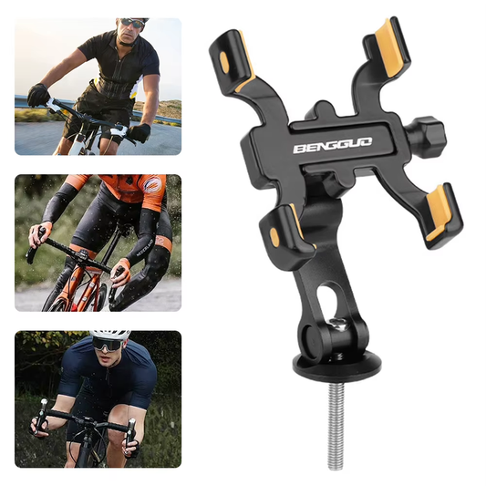 Bike Phone Mount Holder Aluminium Alloy Bike Phone Stand 360 Rotation Cycling P