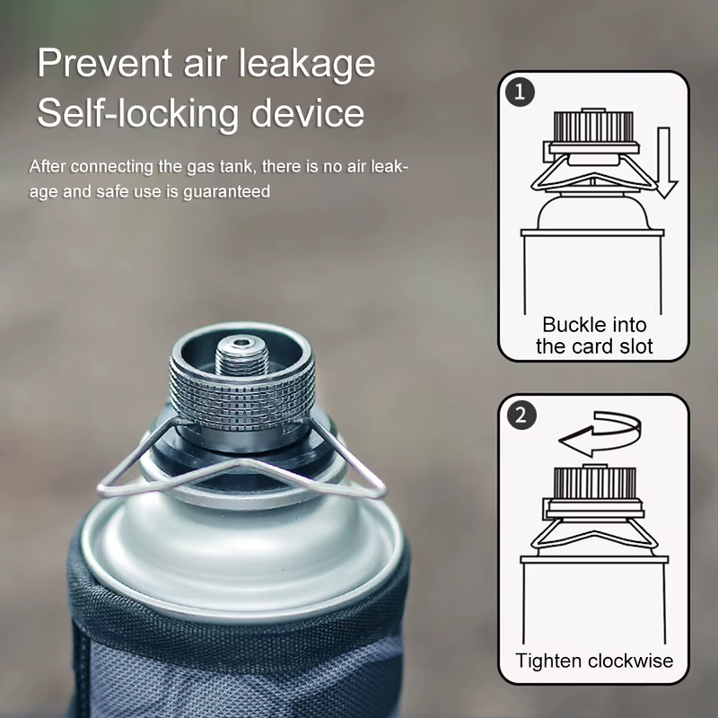 Portable Gas Stove Adapter Aluminum Alloy Camping Gas Converter Lightweight Gas