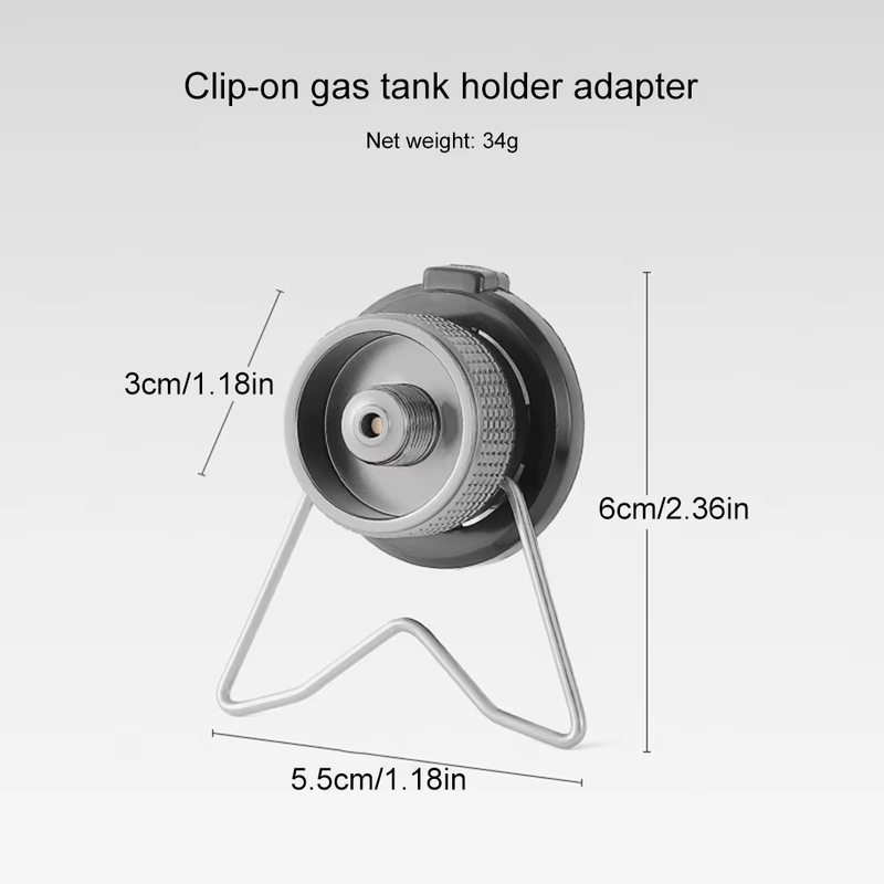 Portable Gas Stove Adapter Aluminum Alloy Camping Gas Converter Lightweight Gas
