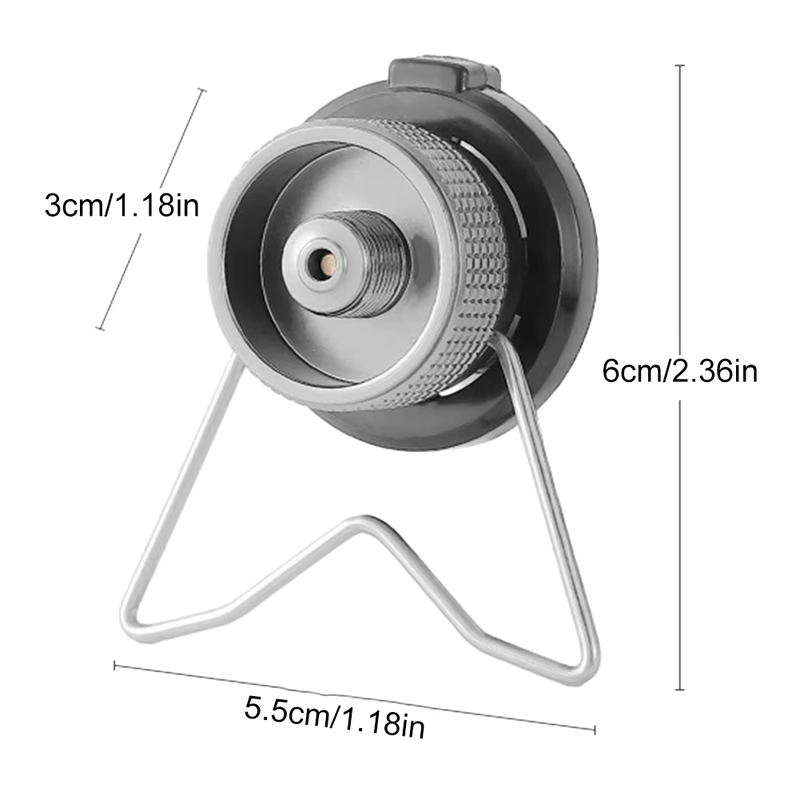 Portable Gas Stove Adapter Aluminum Alloy Camping Gas Converter Lightweight Gas