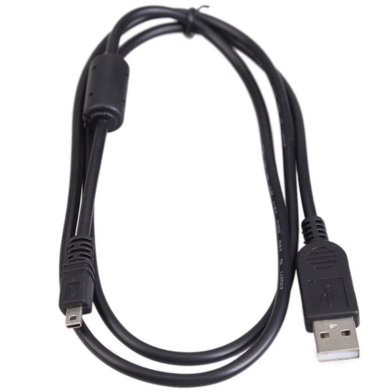 1M Data Cable Camera Parts 8 Pin USB to PC Data Cable Cord Replacement Accessori