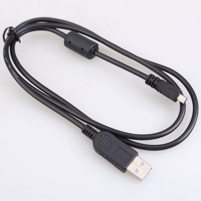 1M Data Cable Camera Parts 8 Pin USB to PC Data Cable Cord Replacement Accessori