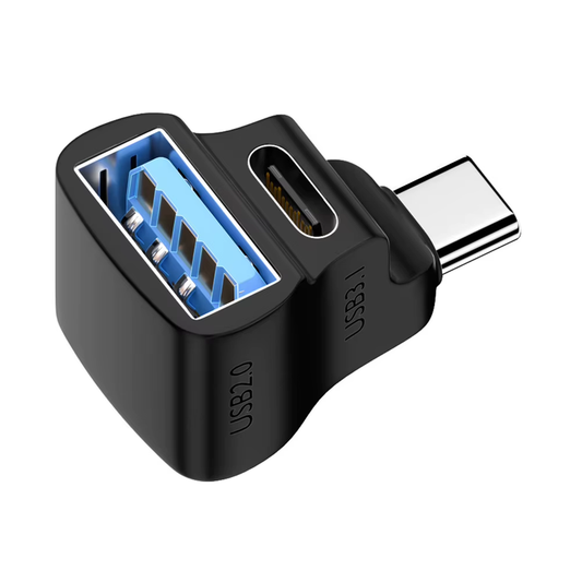 1 to 2 USB-C Adapter Converter 8K 60HZ USB-C Male to USB-C USB-A Female Adapter