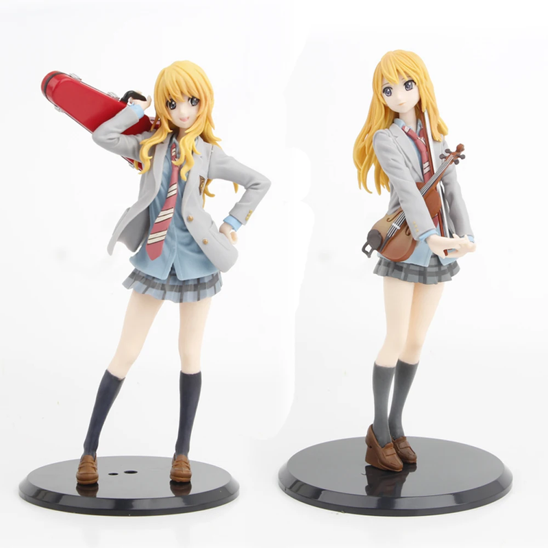 Anime Your Lie in April Miyazono Kaori Painted PVC Figure Collectible Model Toy