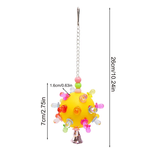Bird Toys for Conures Colorful Parakeet Chewing Toy Parrot Relief Boredom Cage A