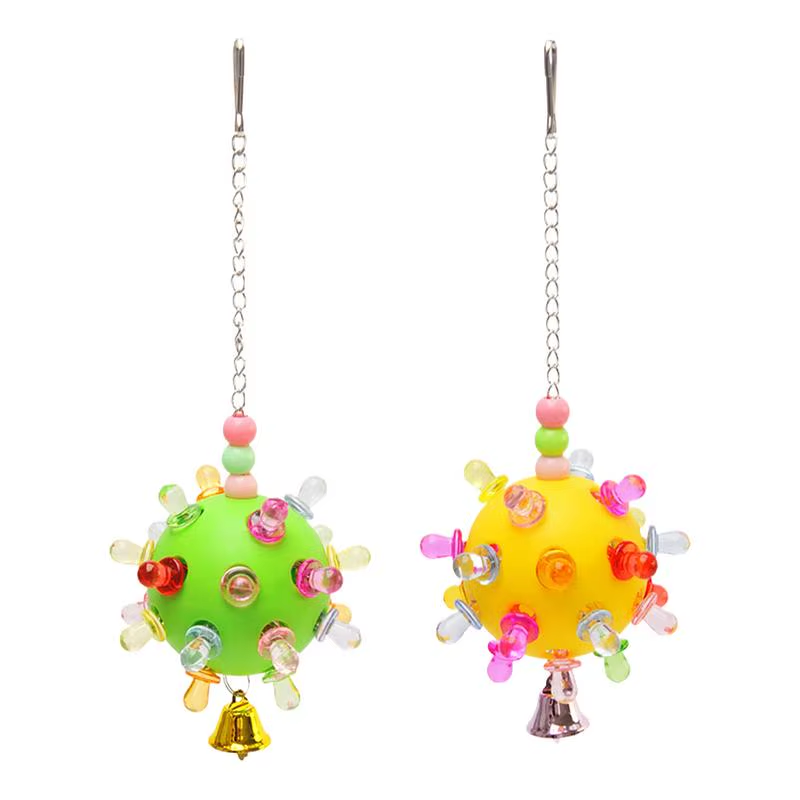 Bird Toys for Conures Colorful Parakeet Chewing Toy Parrot Relief Boredom Cage A