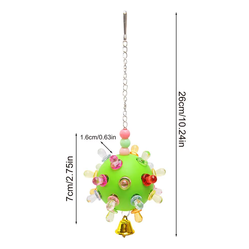 Bird Toys for Conures Colorful Parakeet Chewing Toy Parrot Relief Boredom Cage A