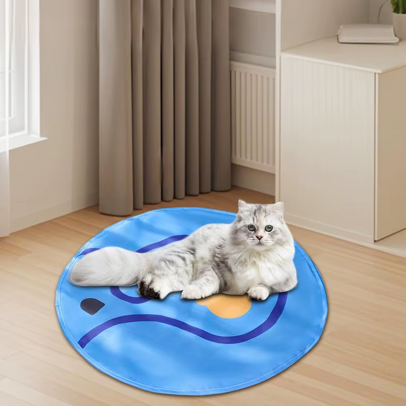 Rolling Cat Ball in Play Mat Lightweight and Portable Play Mat Cat Toy Pet Game