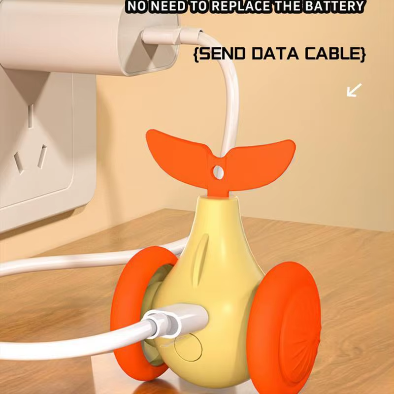 Interactive Cat Ball Little Whale Shape Electric Cat Ball Toy Stimulating Rechar