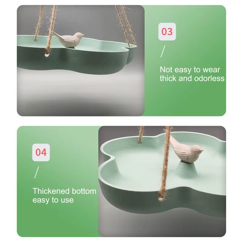 Bird Bath Bowl Large Capacity Eco-Friendly Outdoor Bird Feeder Backyard Birding