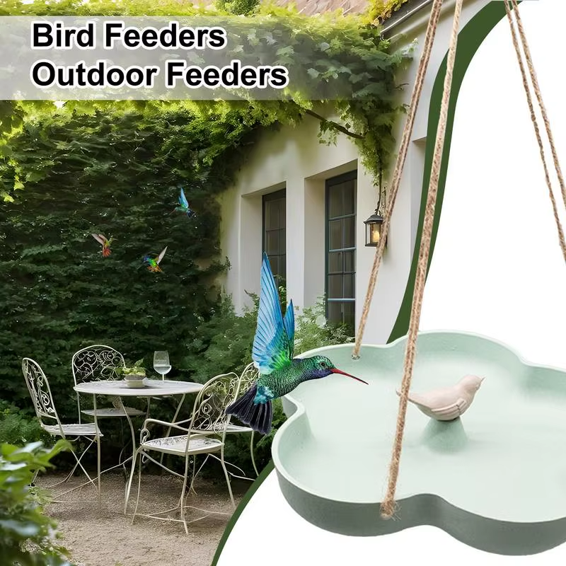 Bird Bath Bowl Large Capacity Eco-Friendly Outdoor Bird Feeder Backyard Birding