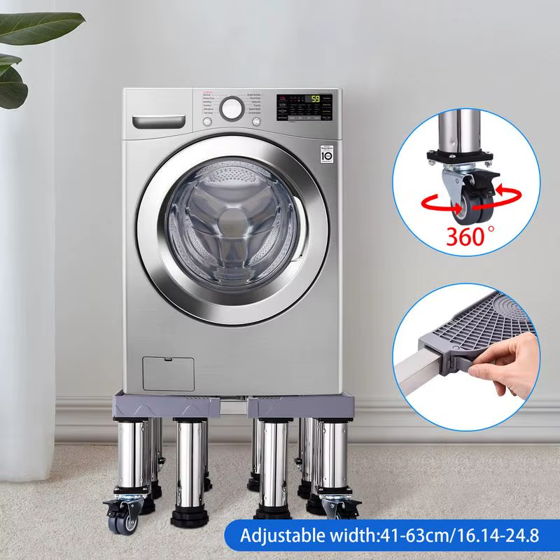 Washer Stand Adjustable Washer Pedestal Multi-Functional Mobile Base for Dryer R