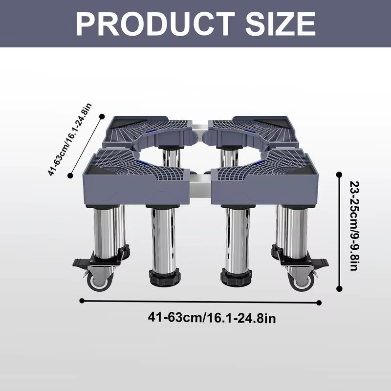 Washer Stand Adjustable Washer Pedestal Multi-Functional Mobile Base for Dryer R