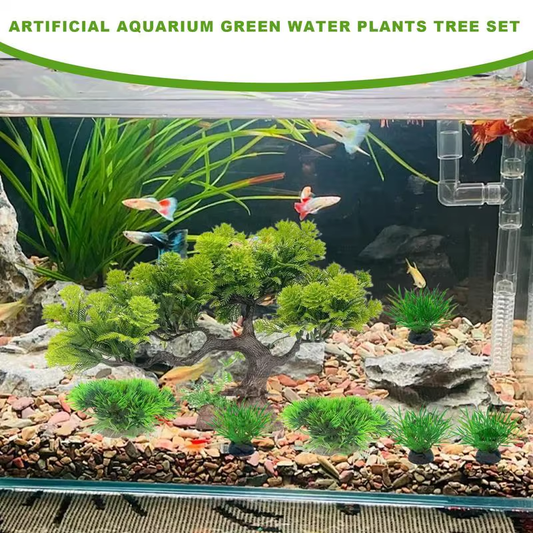 Artificial Water Plants Kit Simulation Betta Tank Plants Set Decorative Aquarium