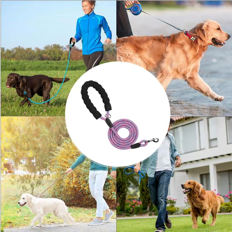 Portable Dog Lead Colorful Portable Pet Lead 2M Outdoor Dog Supplies Multipurpos
