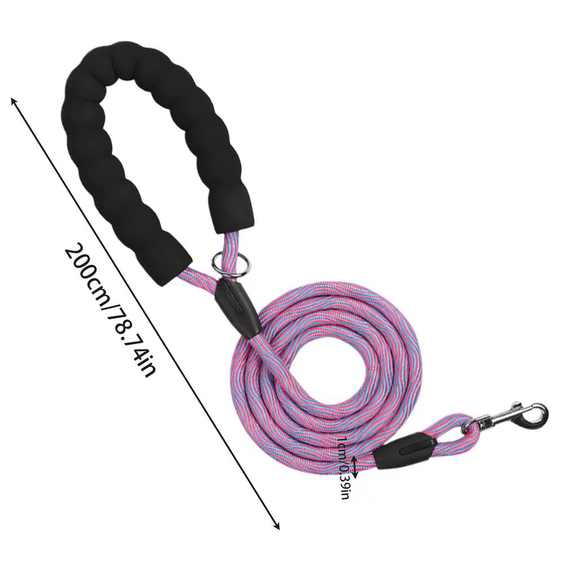 Portable Dog Lead Colorful Portable Pet Lead 2M Outdoor Dog Supplies Multipurpos