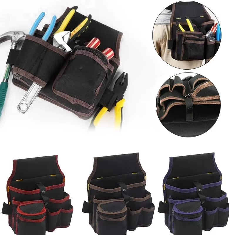 Multifunctional Tool Storage Bag Pouch Belt Electrician Toolkit Drill Waist Bag