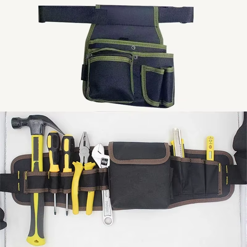 Multifunctional Tool Storage Bag Pouch Belt Electrician Toolkit Drill Waist Bag