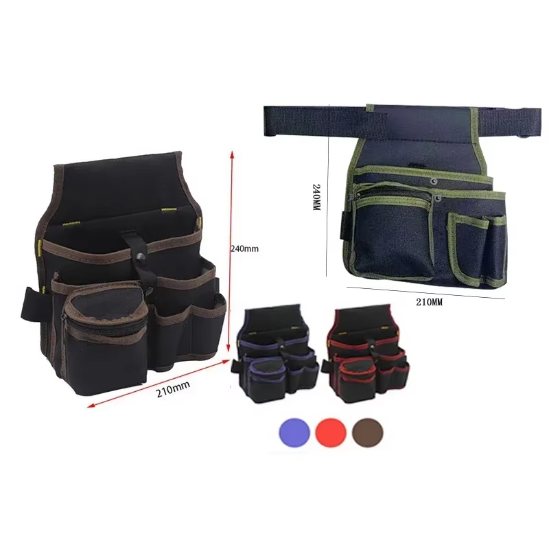 Multifunctional Tool Storage Bag Pouch Belt Electrician Toolkit Drill Waist Bag
