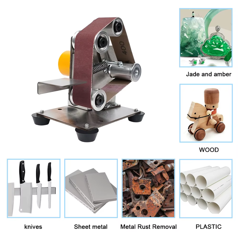Mini Belt Grinding Machine Tool Sharpening Machine Sanding Grinding Electric San