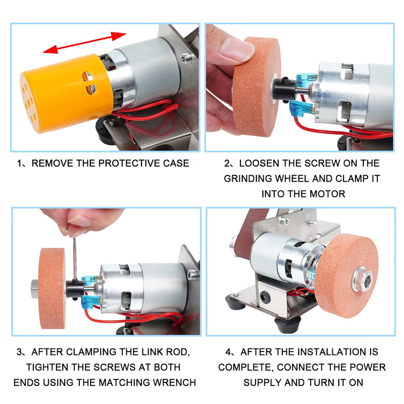 Mini Belt Grinding Machine Tool Sharpening Machine Sanding Grinding Electric San