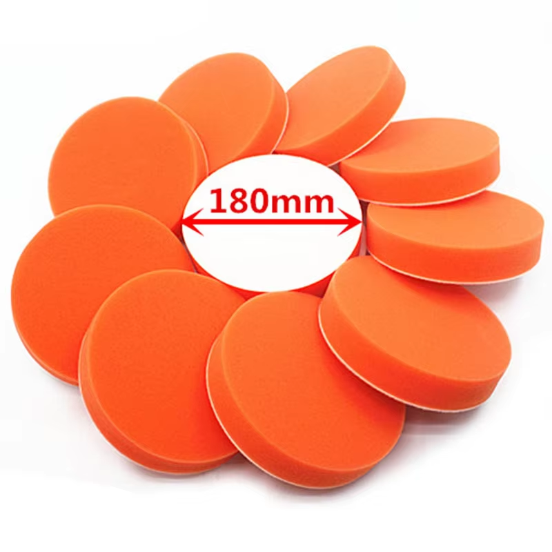 10Pc 180Mm 7 Inch Flat Sponge Gross Polishing Buffing Pad Kit for Car Polisher C