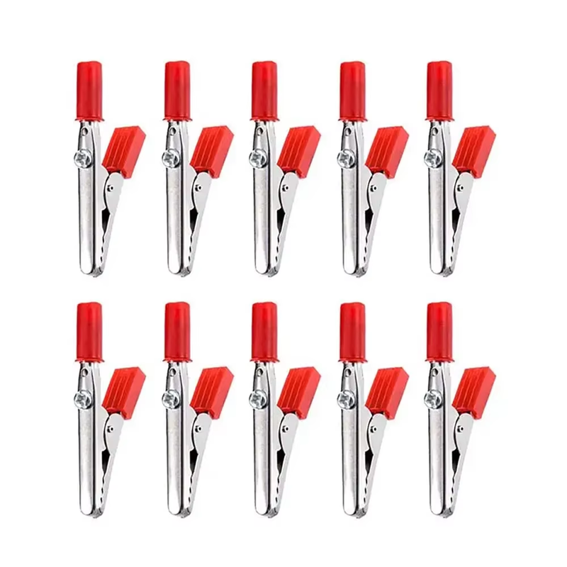 10 Pieces Metal Alligator Clips Test Clips, Electronic Product Test Clips with S