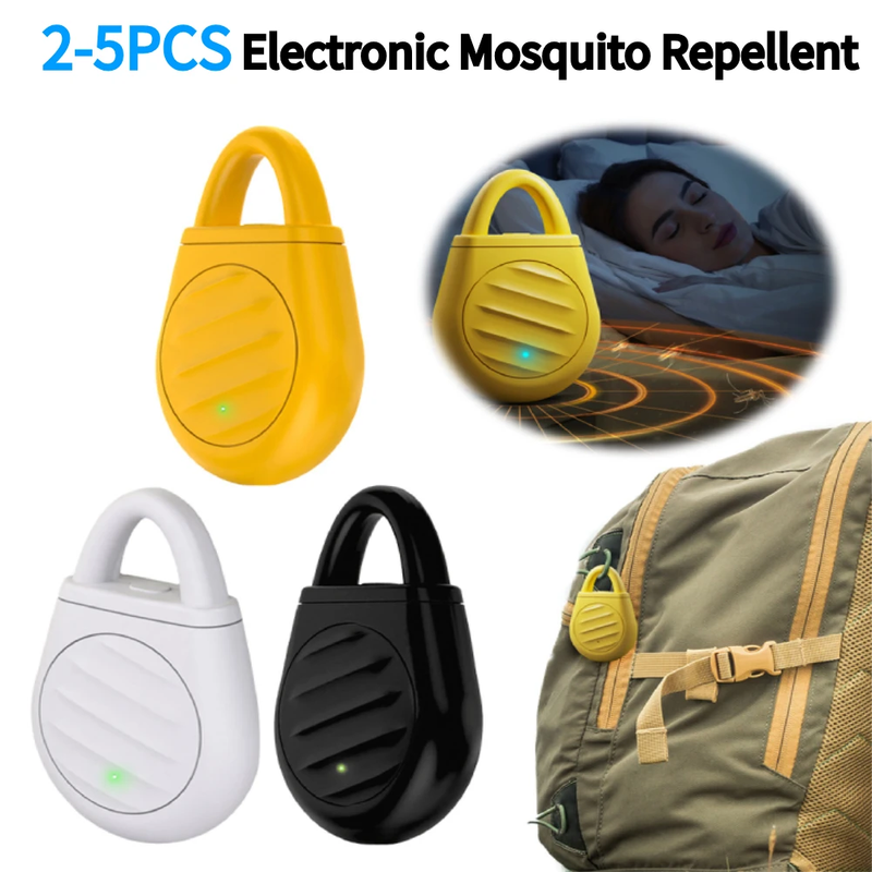 2-5PCS Ultrasonic Electronic Mosquito Repellent Anti-Mosquito Bite Pendant Porta