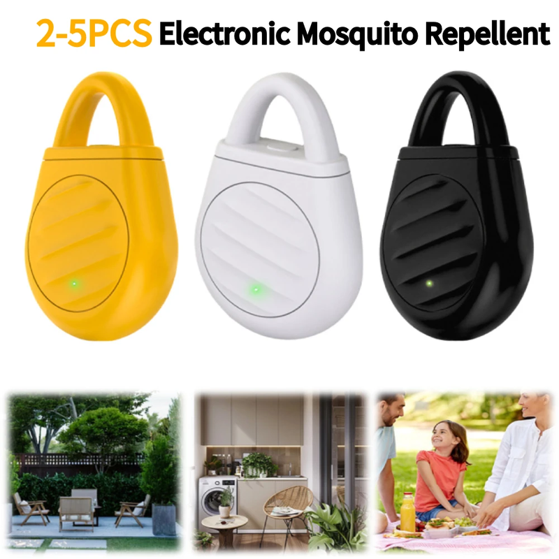 2-5PCS Ultrasonic Electronic Mosquito Repellent Anti-Mosquito Bite Pendant Porta