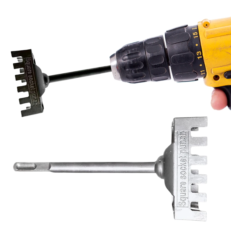 86-Type Rectangle Slot Cutout Saw Wear Resist Electrical Box Hole Punch Tool Lig