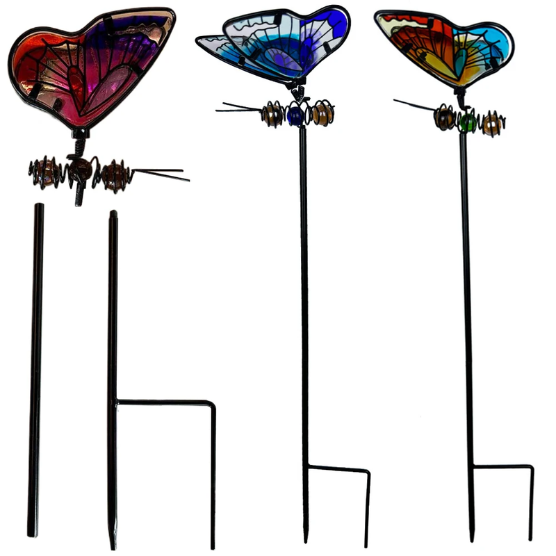 Butterfly/Dragonfly Metal Lawn Ornaments Decorative Garden Decorations Yard Art