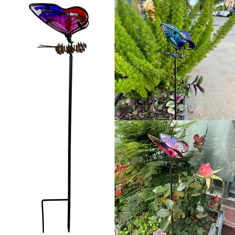 Butterfly/Dragonfly Metal Lawn Ornaments Decorative Garden Decorations Yard Art