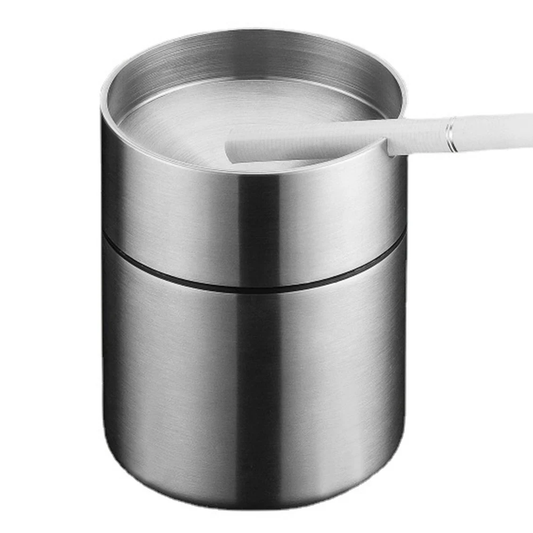 Car Ashtray with Lid Metal Auto Ashtray Smokeless Cigarette Ashtray Stainless St