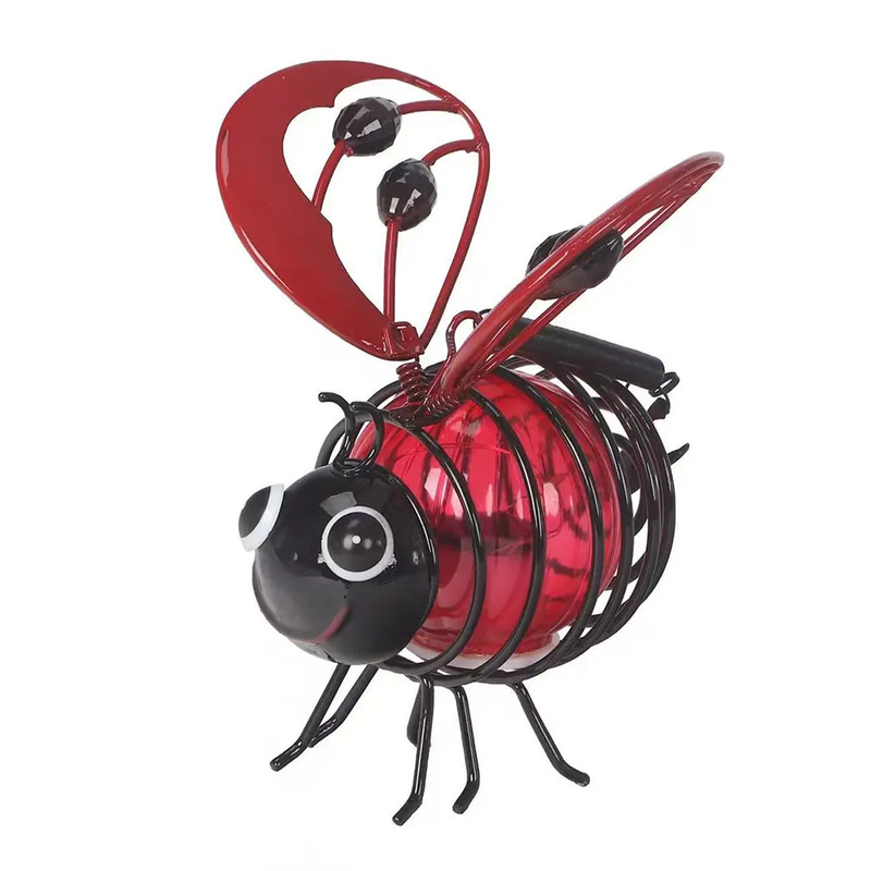 Solar Iron Insect Statue with LED Fairy Light Solar Fairy Lights Outdoor Hanging