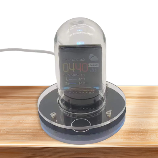 Smart Wifi Glow Tube Clock Weather Station Multi-Function Glow Tube Clock Decora