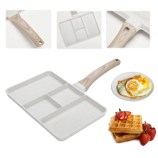 Four-Cup Eggs Medical Stone Omelet Pans Alloy Breakfast Mcmuffin Egg Making Pan