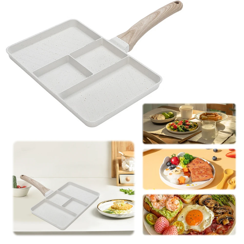 Four-Cup Eggs Medical Stone Omelet Pans Alloy Breakfast Mcmuffin Egg Making Pan