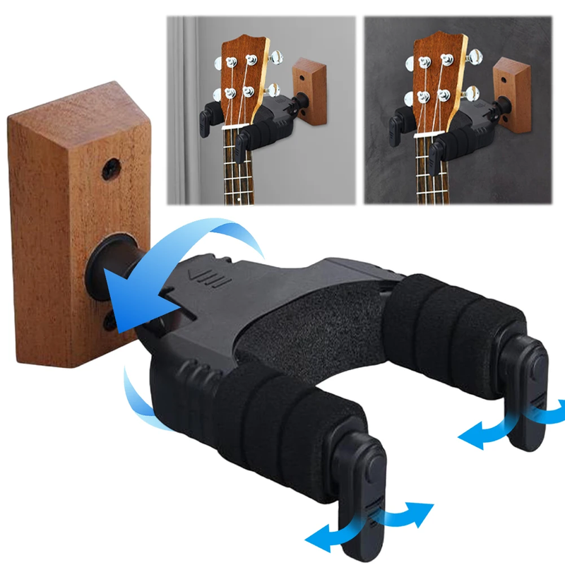 Guitar Holder Hook U Shaped Guitar Wall Mount Hanger Universal Plastic Guitar Ha