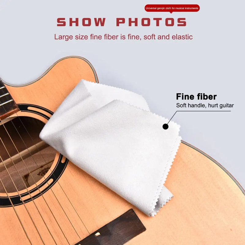 8-30PCS Instruments Cleaning Cloths Microfiber Polish Cloth Violin Cleaning Clot